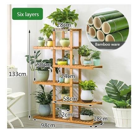 Bamboo Plant Stand