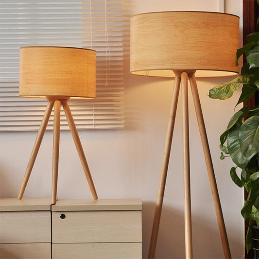 Oak Floor/Desk Lamp
