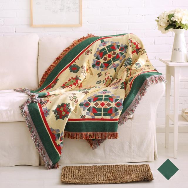 Boho Style Throw Blanket