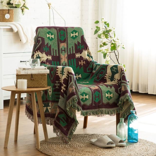 Boho Style Throw Blanket