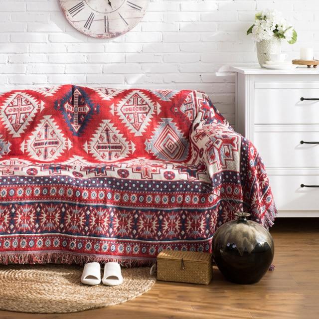 Boho Style Throw Blanket