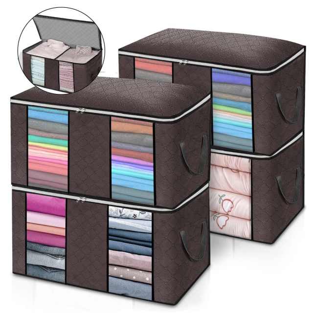 4pcs Stackable Storage Bins