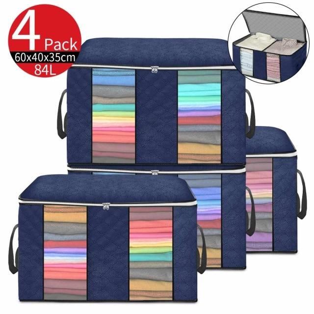 4pcs Stackable Storage Bins