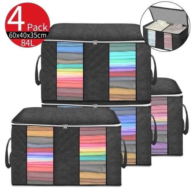 4pcs Stackable Storage Bins