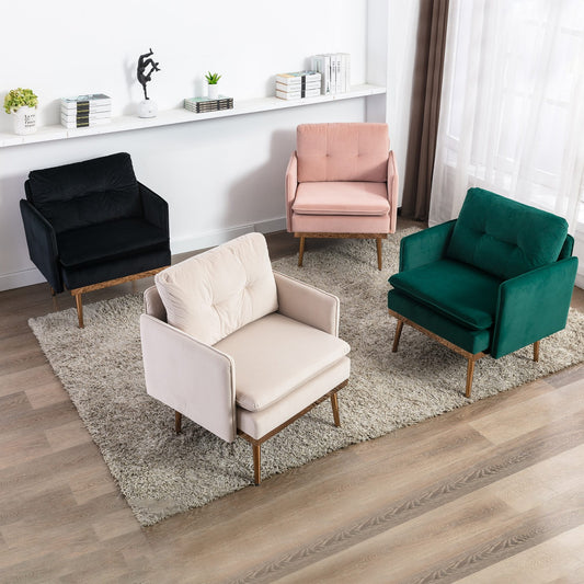 Velvet Chaise Lounge Chair