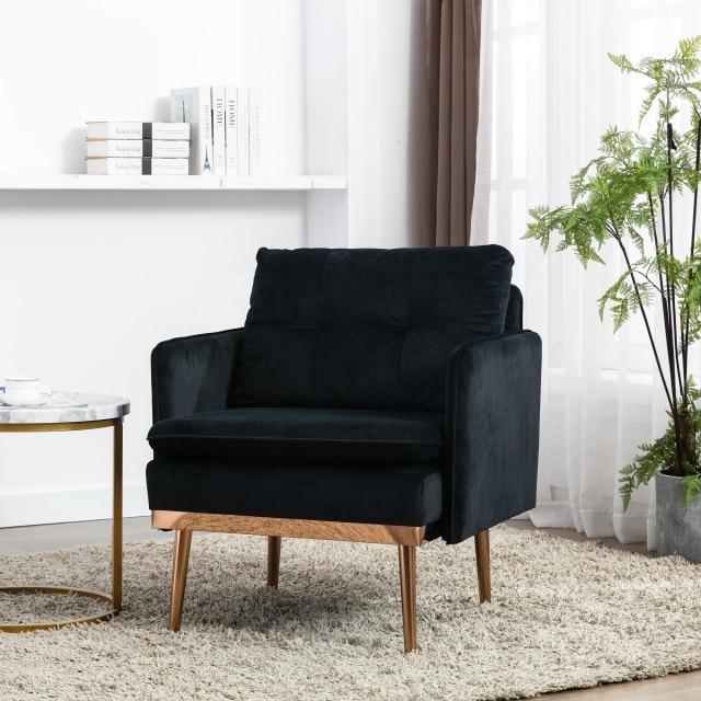 Velvet Chaise Lounge Chair