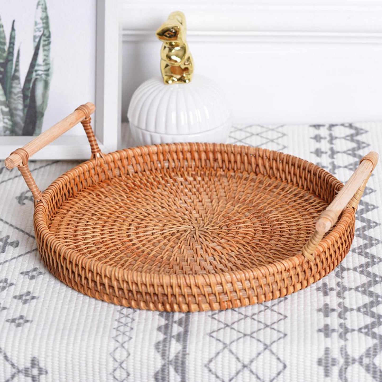 Rattan Handwoven Serving Tray